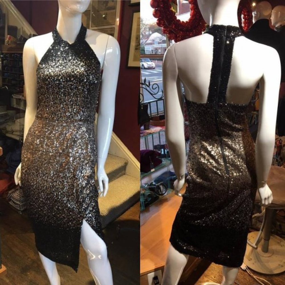 Sequin Halter Dress - Picture 3 of 3